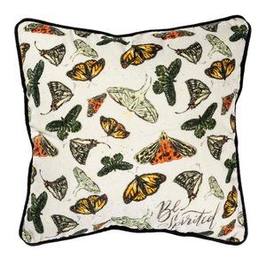 NWT Butterfly Be Spirited 16" velvet Throw Pillow